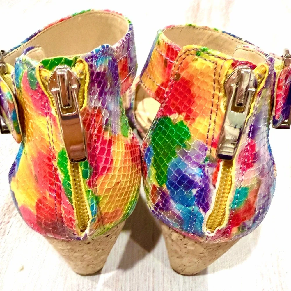 🌸Alex Marie Colorful Wedge Sandals🌸